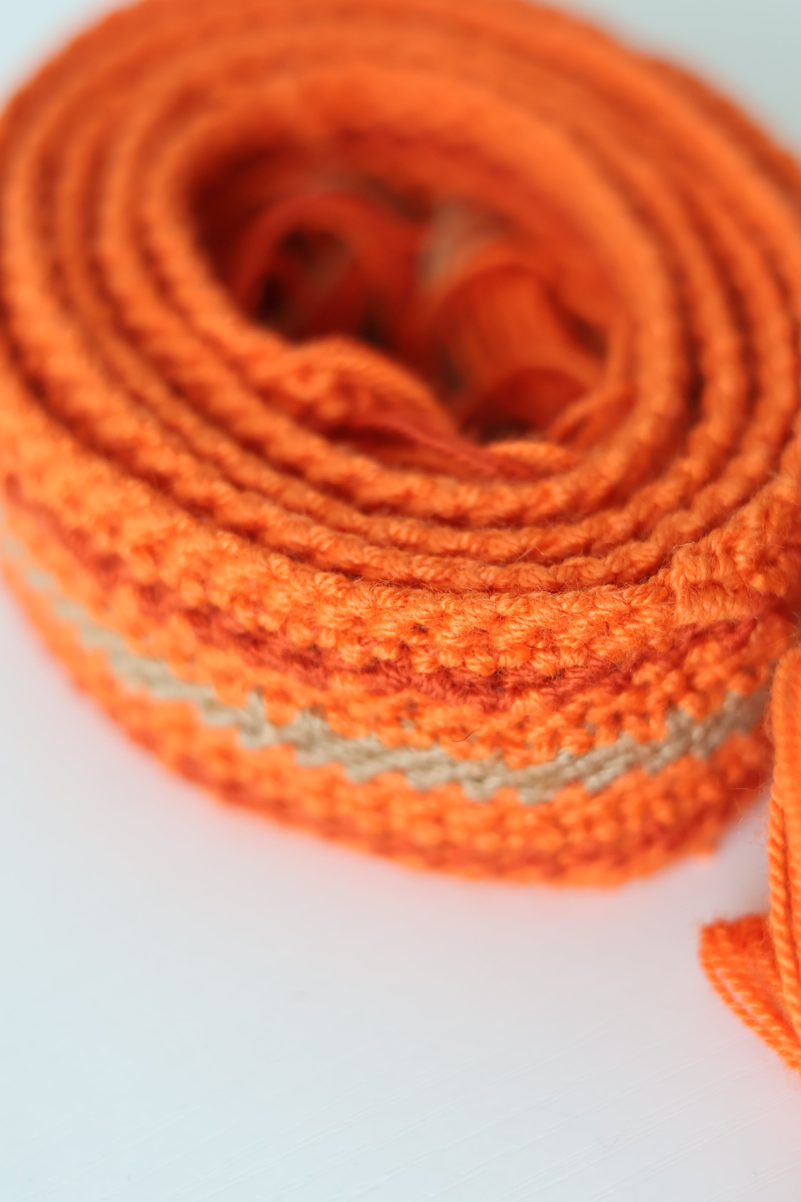 'FAJÓN' wayuu belt, la naranja
