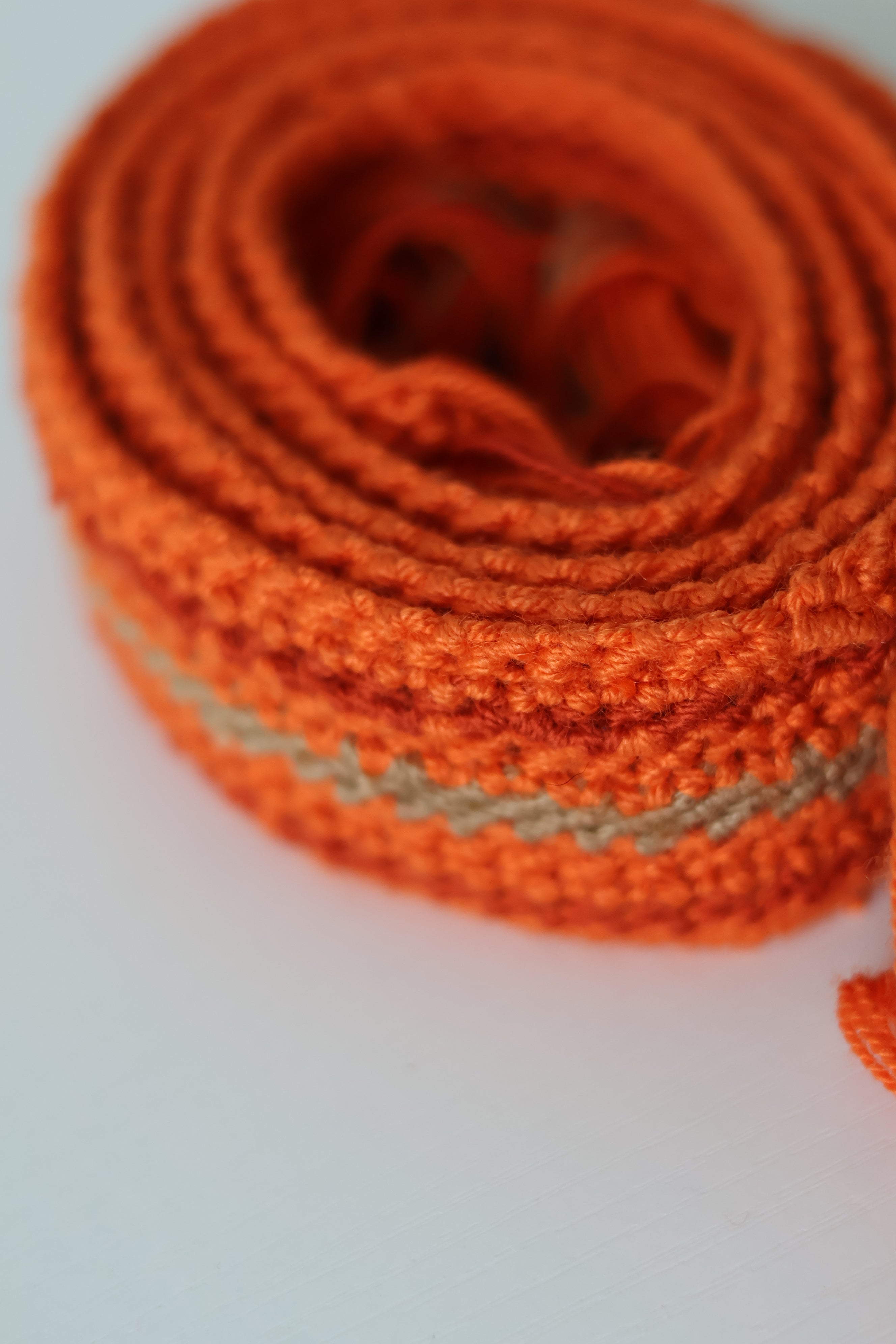 'FAJÓN' wayuu belt, la naranja