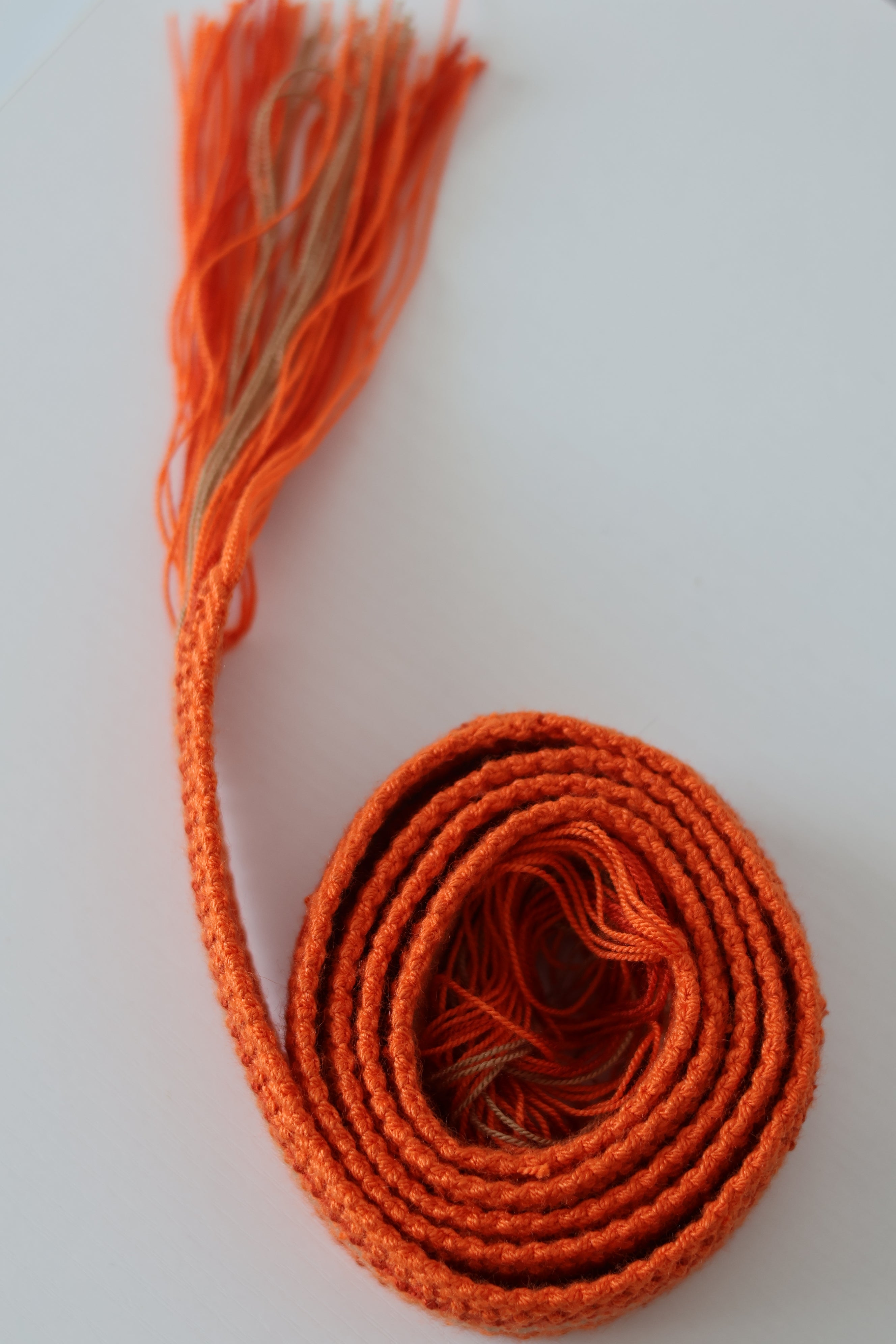'FAJÓN' wayuu belt, la naranja