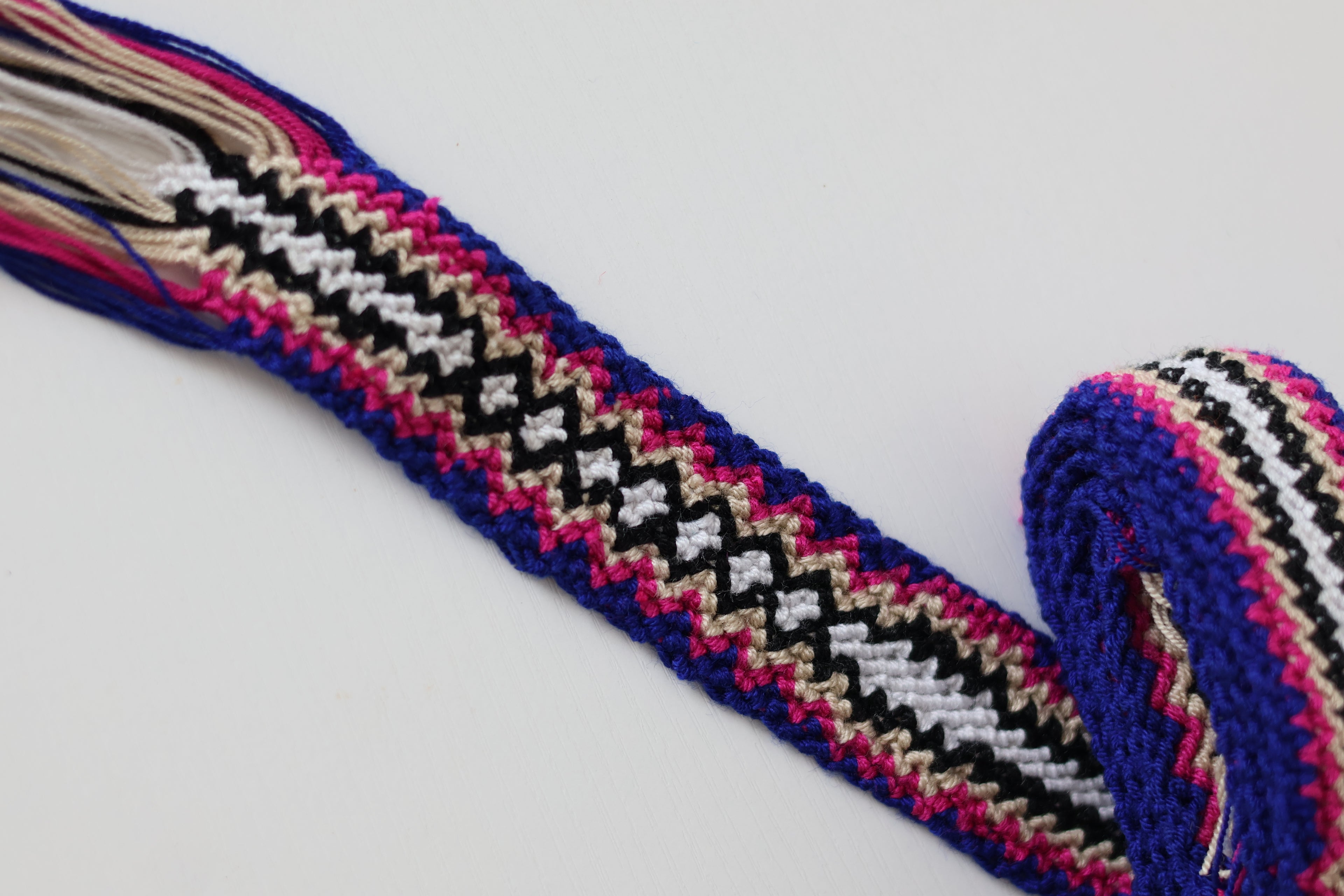 'FAJÓN' wayuu belt, noche estrellada