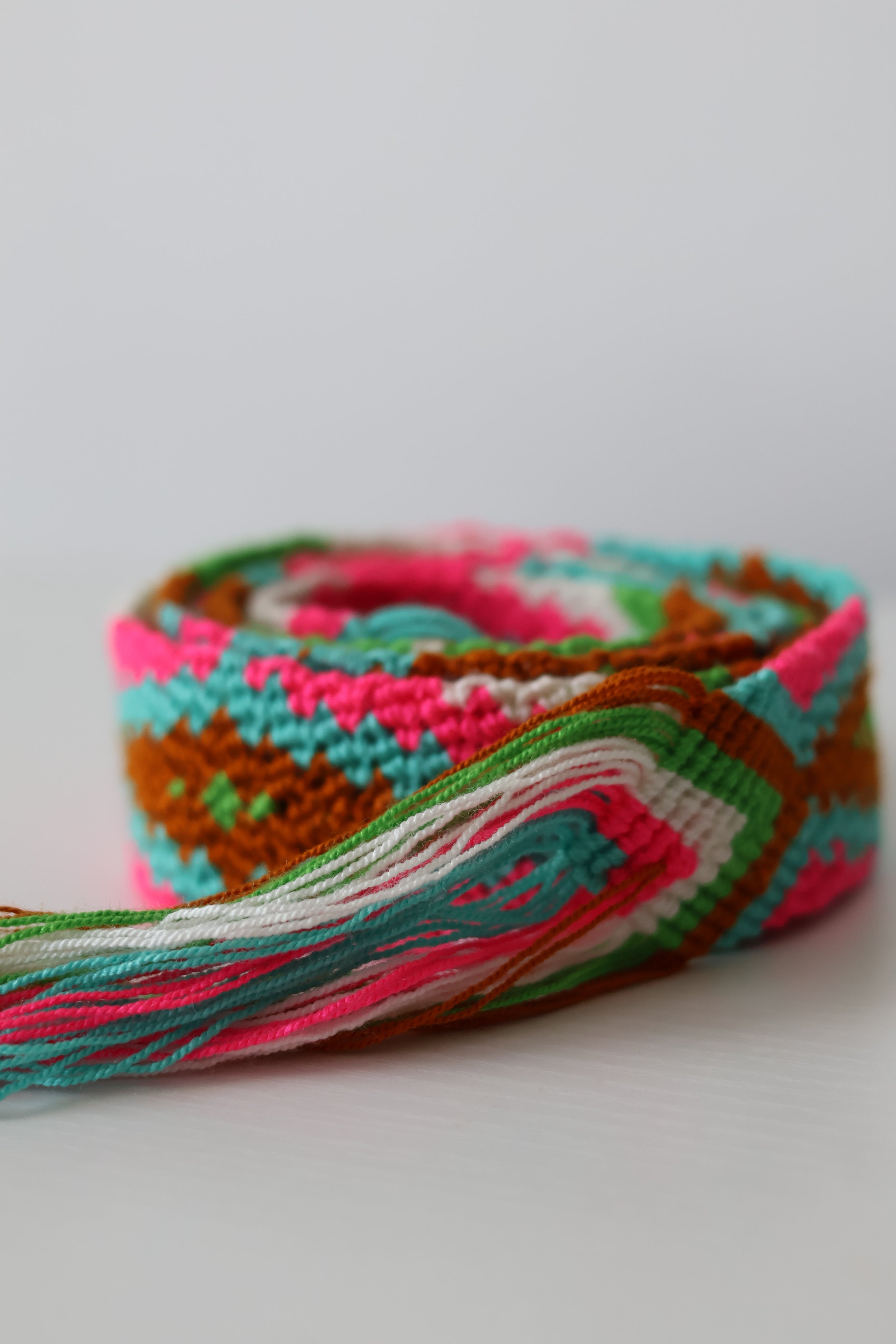 'FAJÓN' wayuu belt, guacamaya