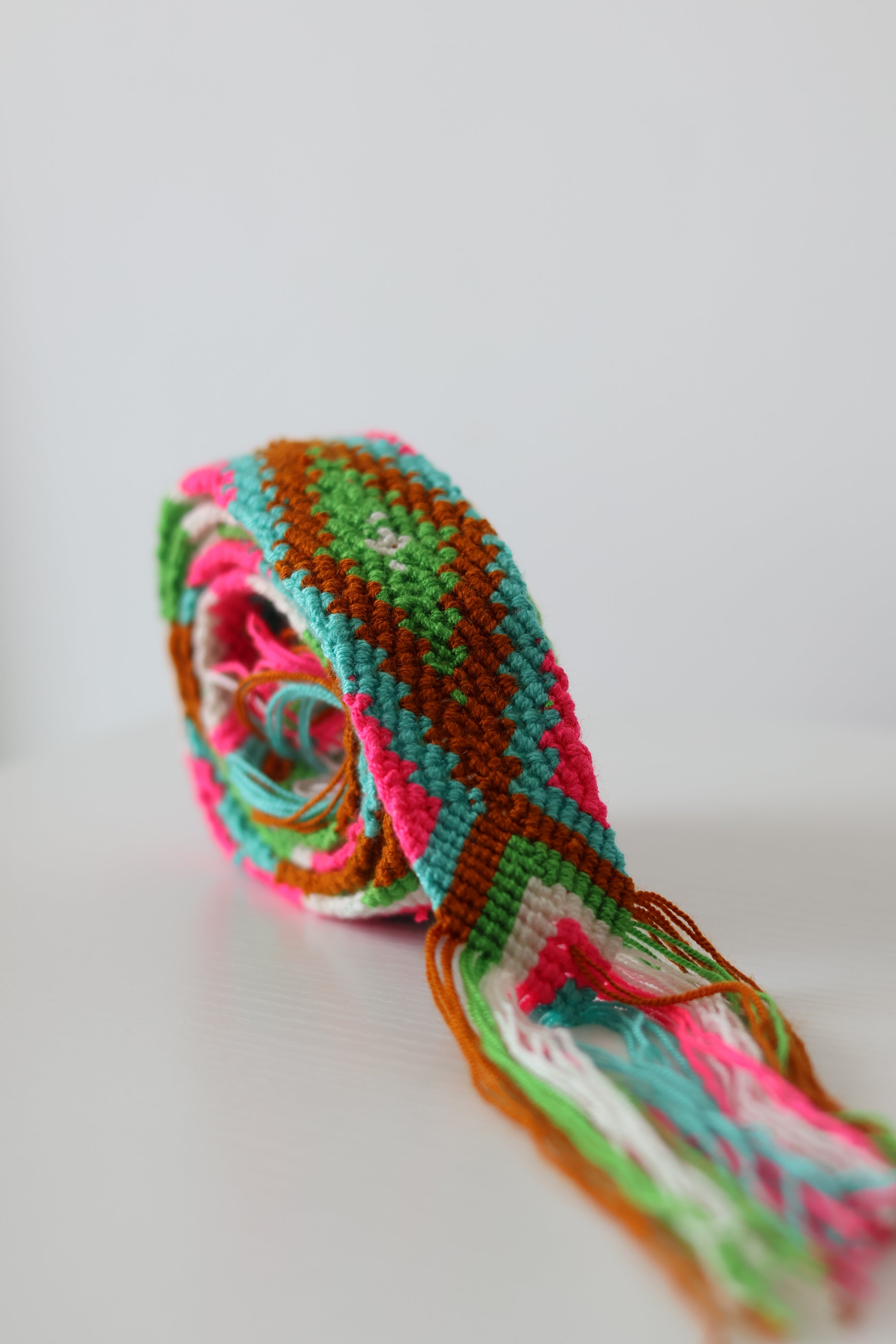 'FAJÓN' wayuu belt, guacamaya